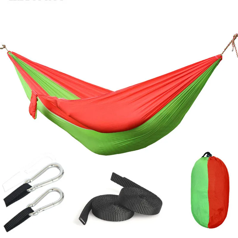 Camping Hammock Double Single Portable Hammocks with 2 Tree Straps Lightweight  Hammocks for Travel Beach Backyard Patio Hiking 