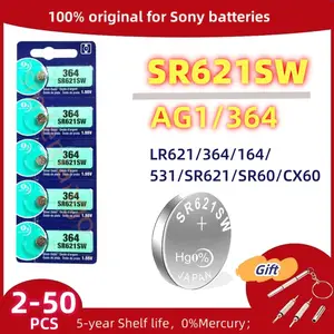 5 NEW SONY 364 SR621SW SR621 V364 LR621 SR60 Watch Battery