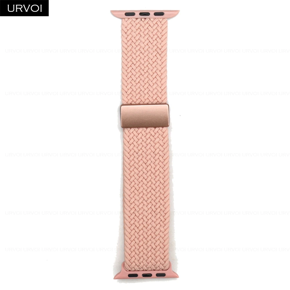 Braided Elastic Nylon Wristband with Magnetic Fold Buckle