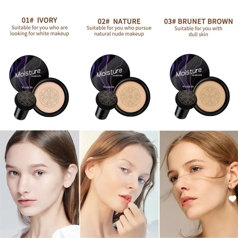 

west month mushroom head air cushion CC moisturizing concealer natural repairing isolation long-lasting makeup cream Face makeup