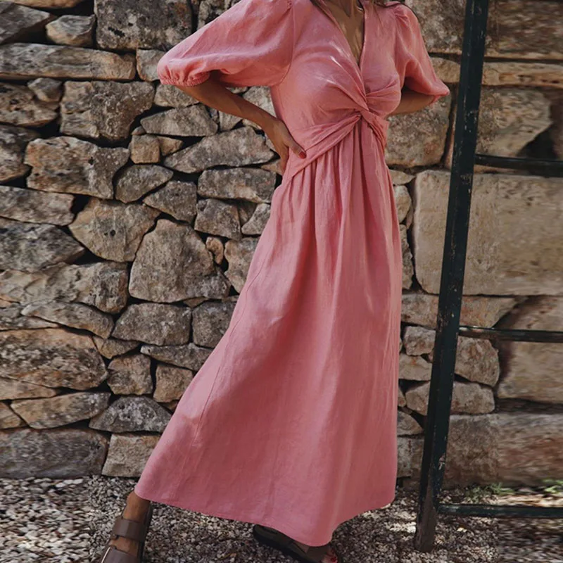 Design sense horn sleeve slim dress spring and summer new white waist long sleeve shirt skirt