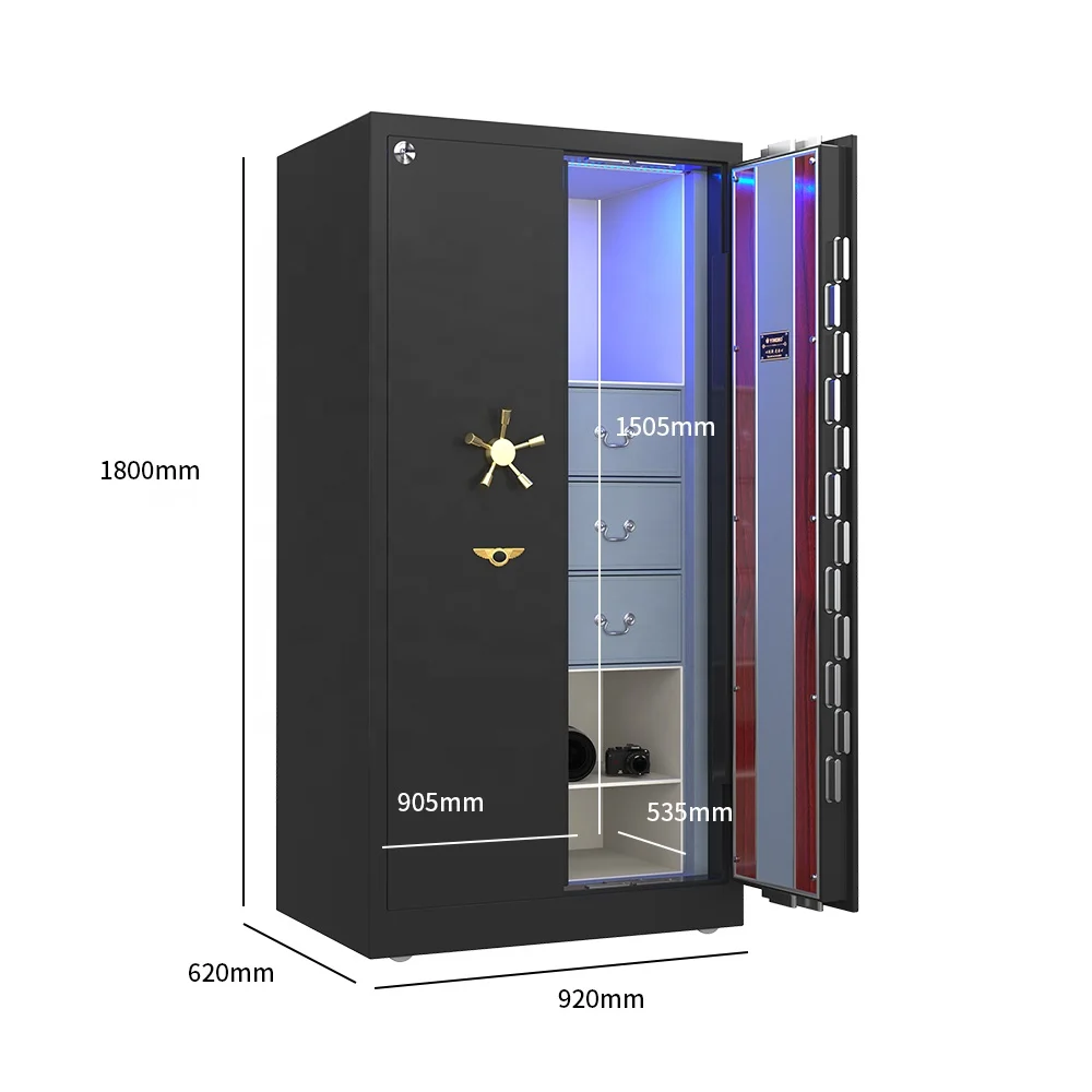 תכשיטים בטוחים טביעת אצבע גדולה תכשיטים ניידים גדולים נעילת טביעת אצבע אלקטרונית מפנקת בית מלון משרד אבטחה