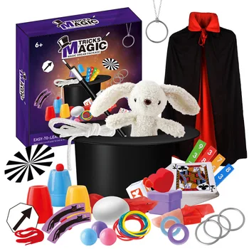 Kids Magic Kit with Magician Costume & Beginner Trick Set 1