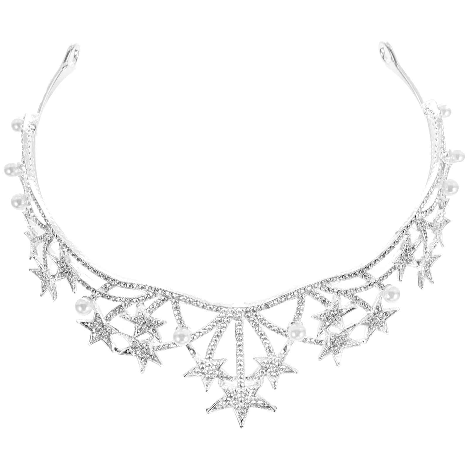 

1pc Head Band Alloy Crystal Large Crown Hair Hair Accessories Wedding