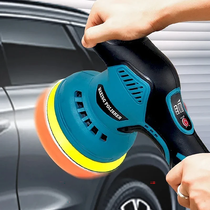 Car Polisher 12V Cordless 8 Gears Automotive Electric Waxing Repairing Wireless Sander Polish Tools For Car