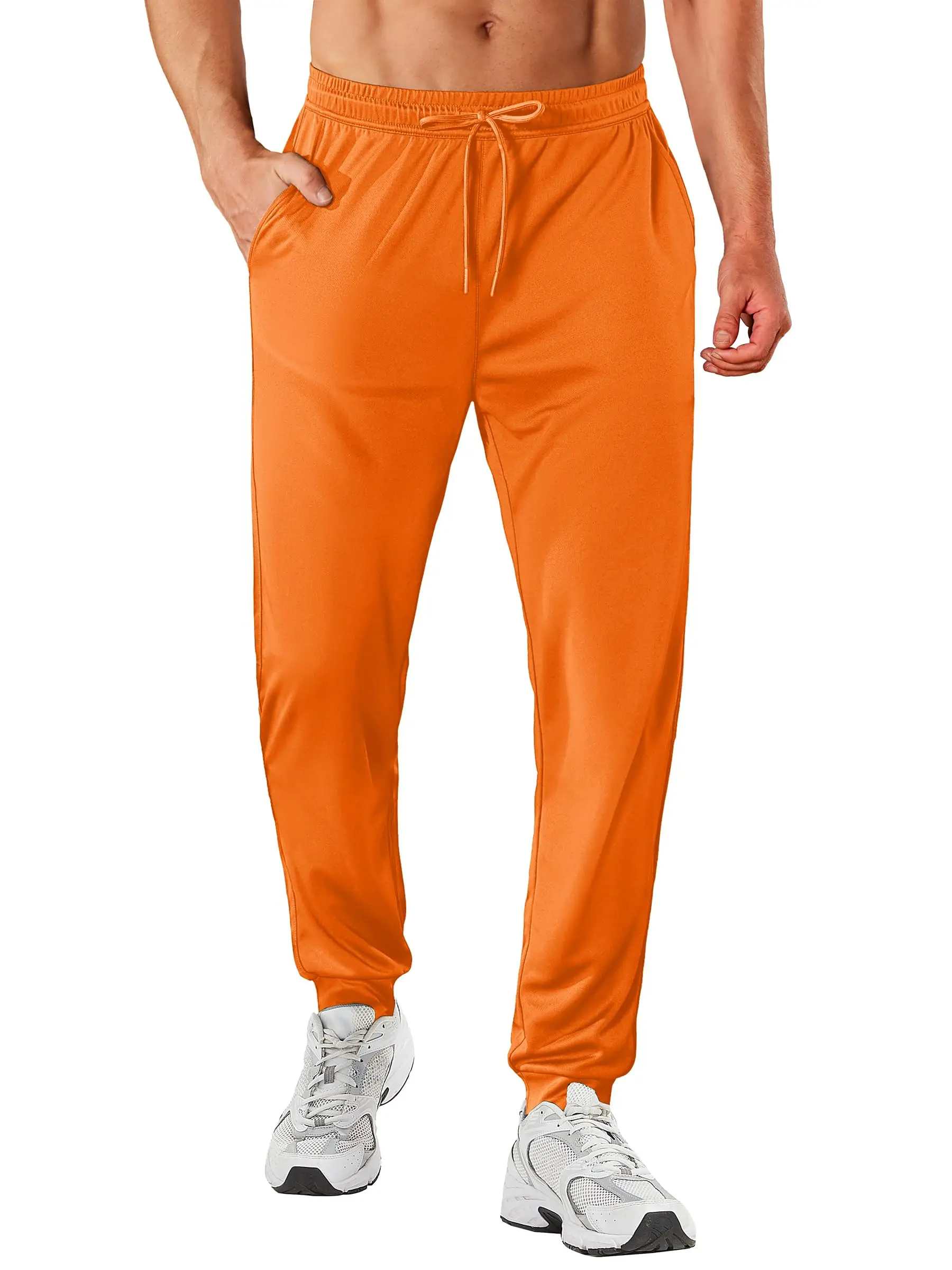 Lightweight Quick-Dry Men's Athletic Joggers with Elastic Waist for Outdoor and Gym Workouts