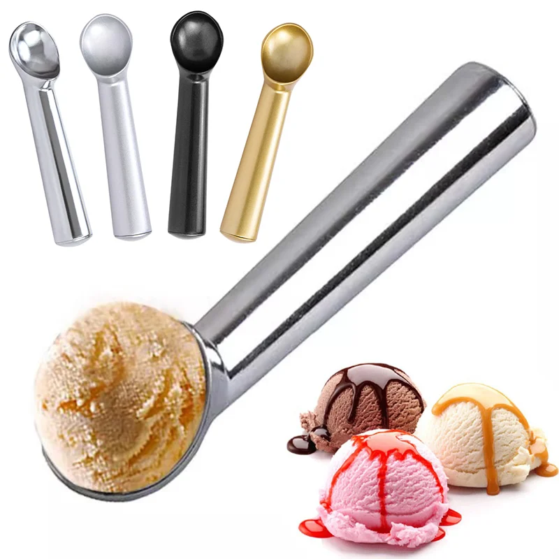 Nonstick Anti-Freeze Ice Cream Scoop Professional Aluminum Ice Cream Scooper Fruit Balls Yogurt Sorbet Scoop Kitchen Gadgets