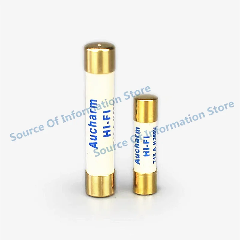 5PCS Sonic hifi audiophile silver alloy fuse 5X20mm gold-plated cap 6X32mm audio amplifier CD fuse 1A/2A/3A15/5A/8A/10A/15A