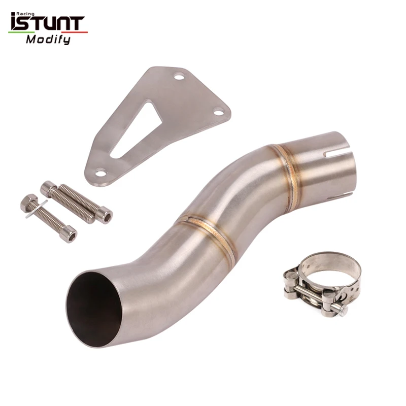 Motorcycle Exhaust System Mid Link Pipe with DB killer Carbonb Fiber Muffler Slip For Triumph Speed Triple 1050 / R 1050 / 94R - Image 3