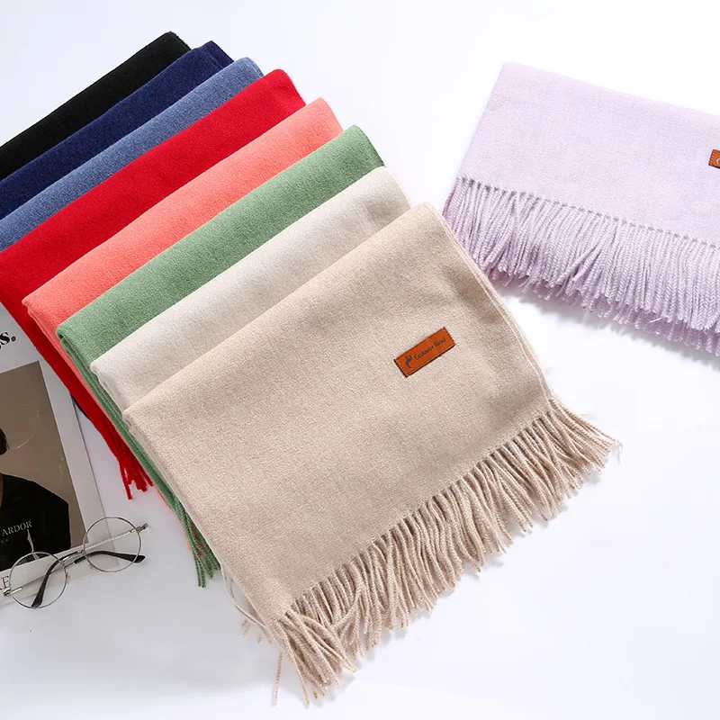 

cashmere-like Thickened and enlarged high-end fashion scarf shawl, autumn and winter dual-purpose warm scarf, imitation cashmere