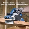 Woodworking Electric Planer 220V Electric Planer Household Small Carving And Slotting Portable Universal Handheld Planer 500W 6
