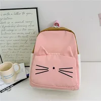 Cartoon Cat Kids Backpacks Kawaii Children's Handbags for Girls Boys Kindergarten Schoolbag Korean Toddler Travel Storage Bag 5