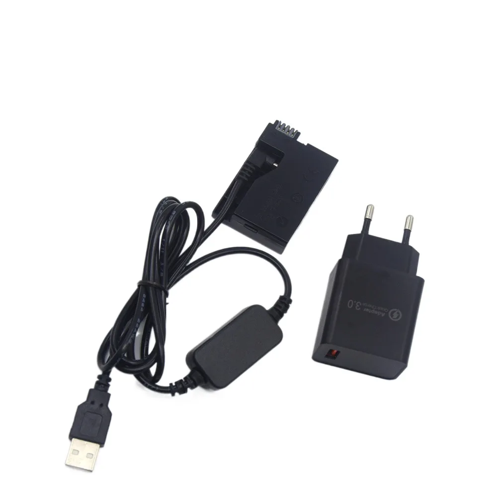

18W Charger+USB to DC Cable+LP E8 Dummy Battery DR-E8 Coupler for Canon EOS T2i T3i T4i T5i 550D 600D 650D 700D X4 X5 X6 Camera