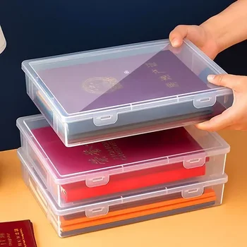 Organizzatore di documenti Scatola di immagazzinaggio organizzata Semplicità Certificato Contenitore di file Scatola di organizzazione A4 antipolvere
