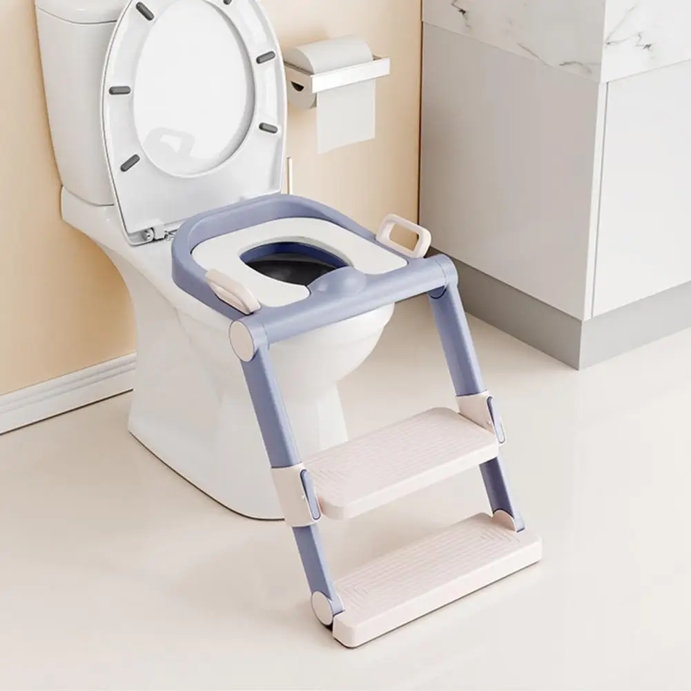 Safe Long-lasting Handle Potty Training Toilet Seat with Ladder Bathroom Accessories Toilet Seat Ladder Kids Potty Ladder 2