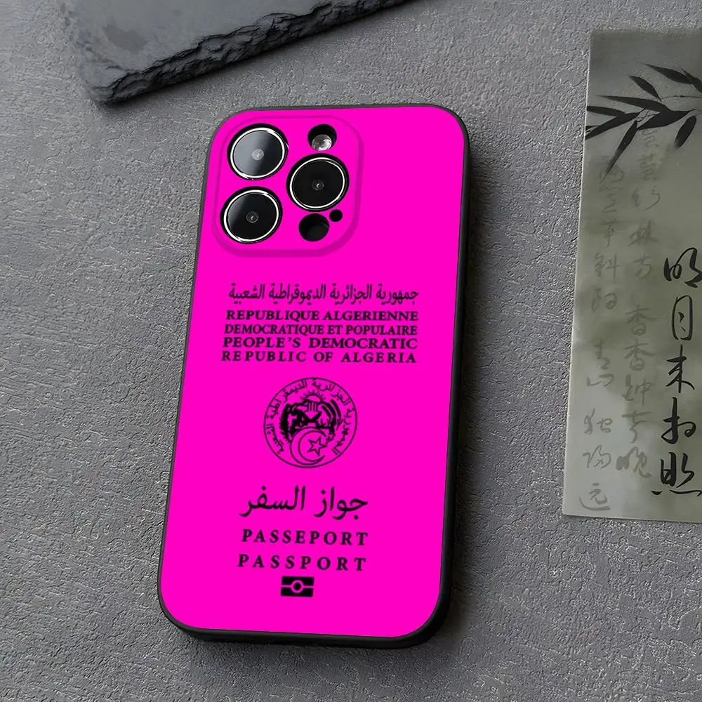 Algeria Passport Design Premium Phone Case