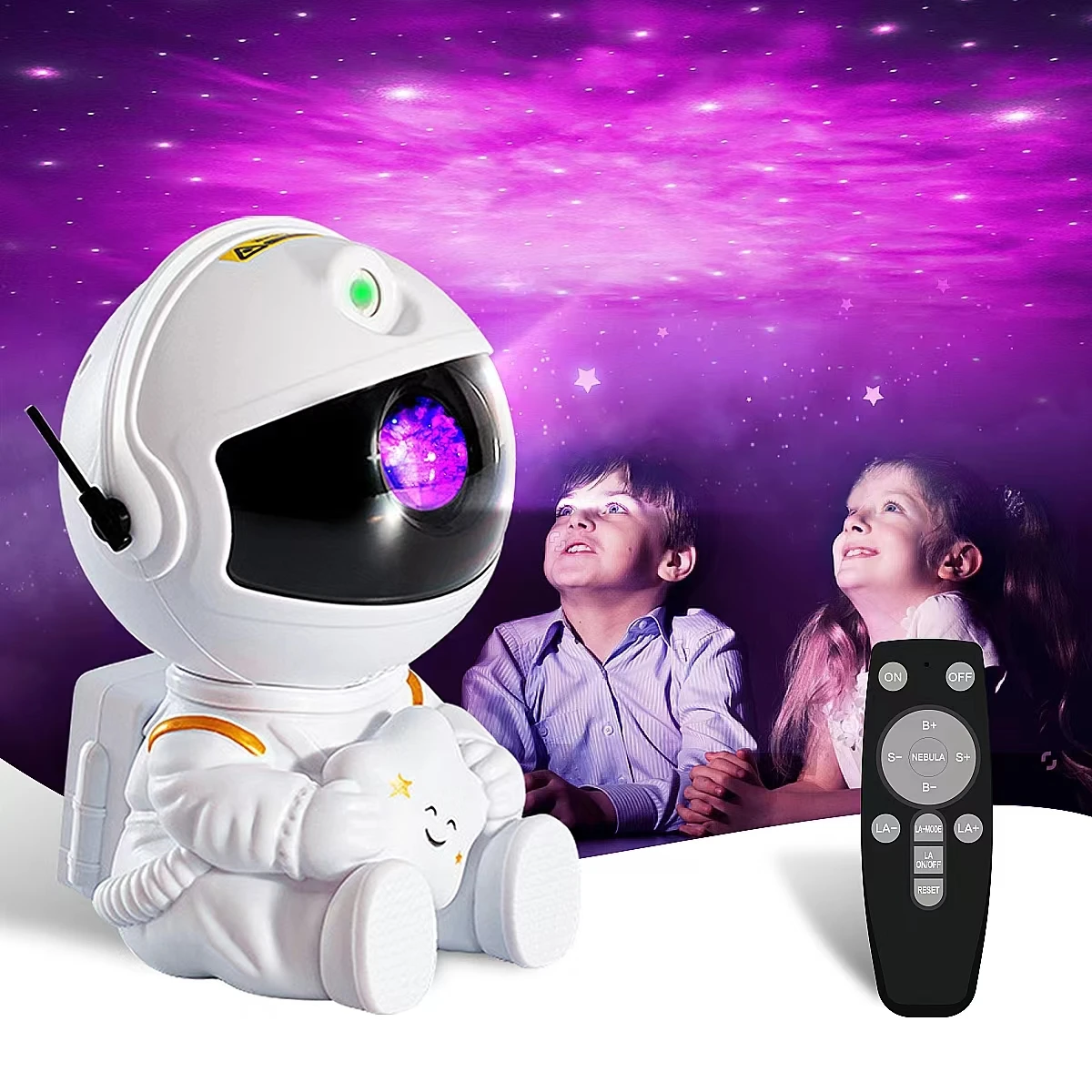 Star Projector Night Lights For Kids Tiktok Astronaut Nebula Galaxy Lights Projector Starry Sky Night Lamp Toys for Girls Boys