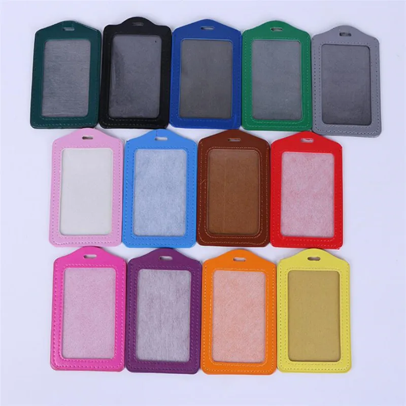 616 PU Leather Material Card Sleeve Holder ID Badge Case Bank Credit Card Badge Holder Student Office Cover wallet card holder credit card holder card holder card wallet card sleeve card sleeves id card case business card holder id card holder document card wallet wallet card bag