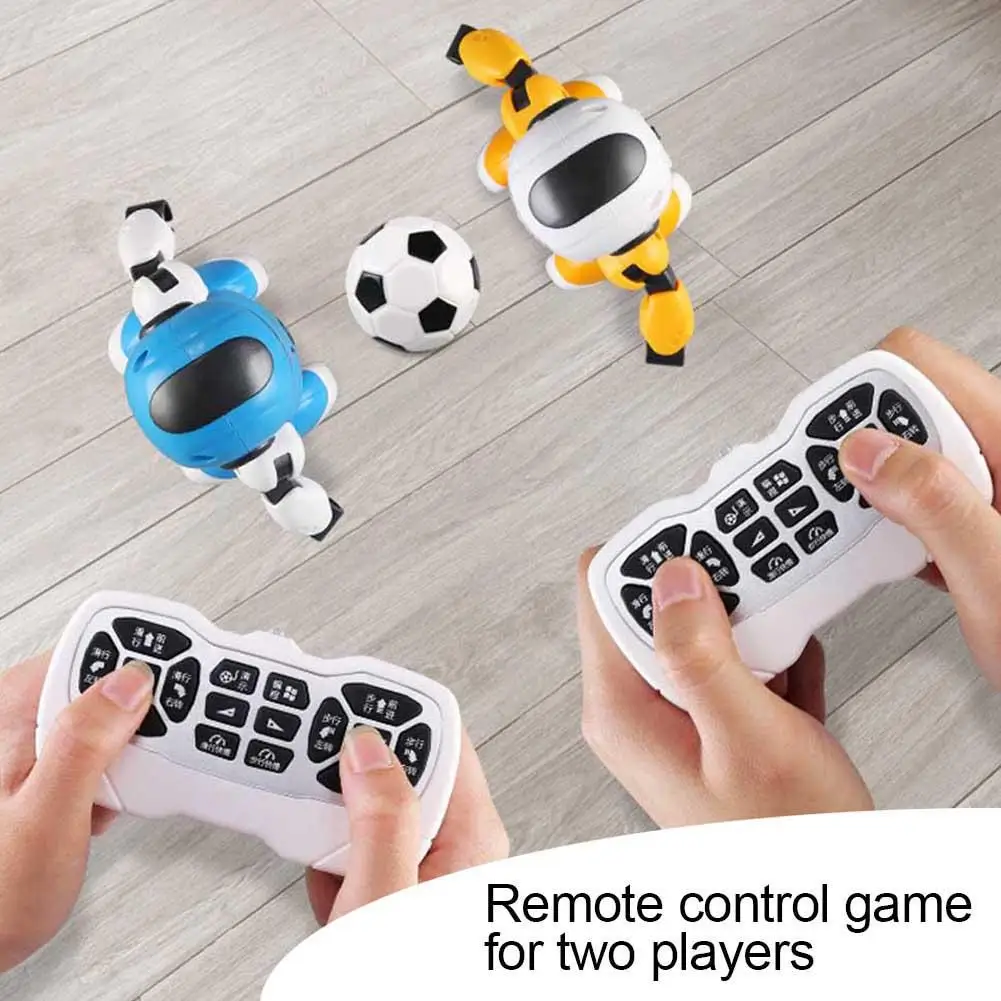 2Pcs/Set Football Battle Robots Smart USB Charging Remote Control Battle Soccer Robot Singing Dancing Simulation Back to School 6