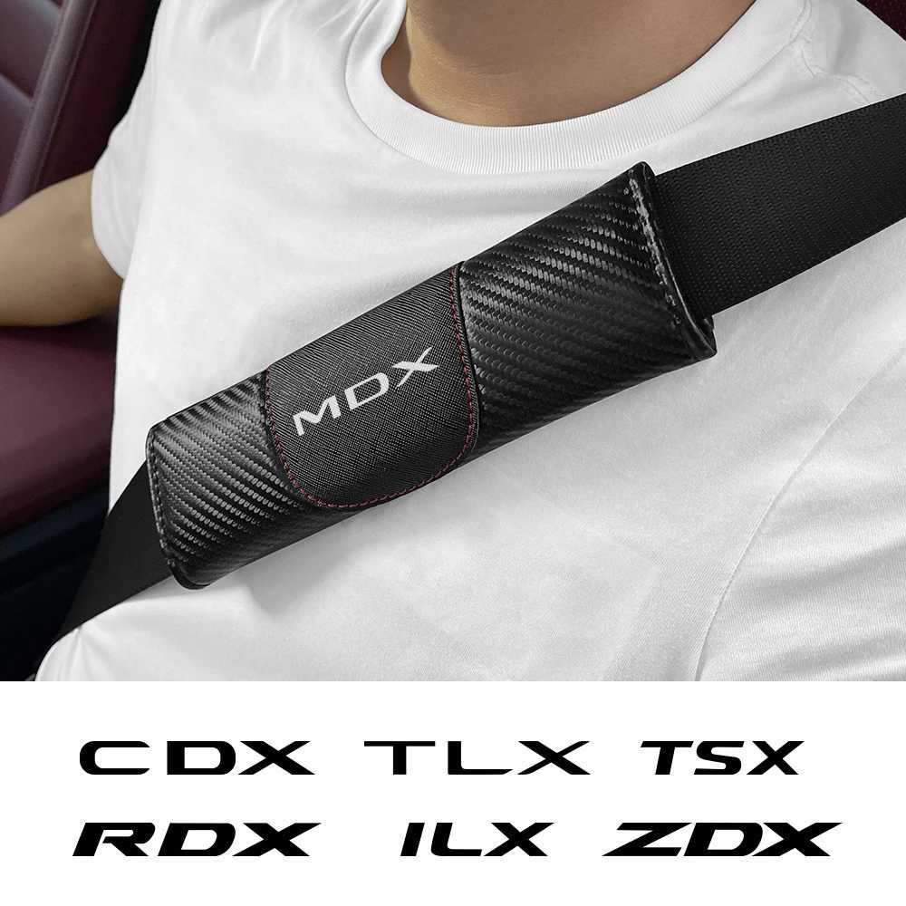 자동차 시트 벨트 숄더 보호대 커버, Acura MDX RDX TSX TL ILX 2016 TLX NSX RL CDX RSX ZDX TLXL RLX용 자동차 액세서리, 2 개