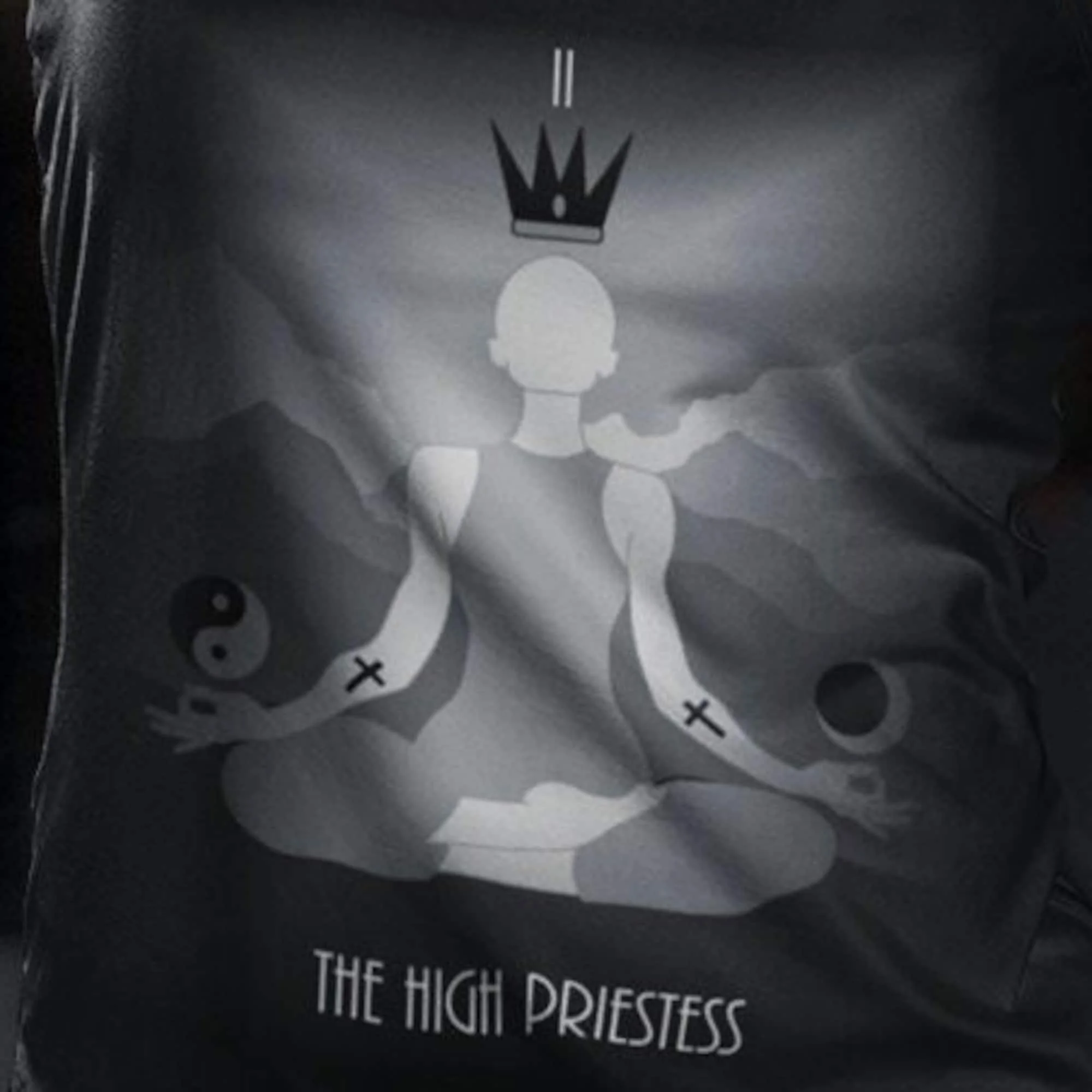 The High Priestess Tarot Dark Card Design Major Arcana Tee Gothic Occulto Style Goth Sports Tank