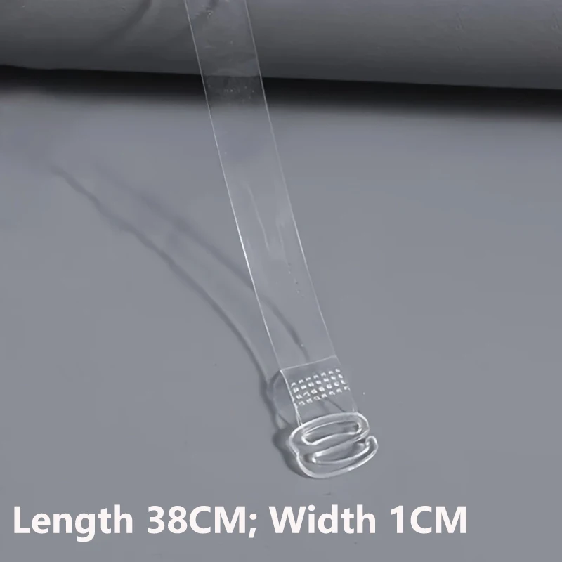 FallSweet 2/4/10/20PCS Adjustable Invisible Clear Bra Straps for Women Transparent Elastic Shoulder Belt Lingerie Accessories