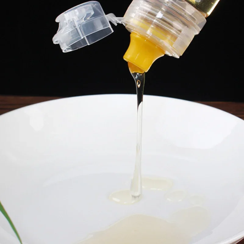 Syrup Dispenser 90ml Transparent Non-Drip Honey Dispenser Honey Squeeze Bottle Vinegar Oil Syrup Bottle Pot Dispenser Kitchen Tool