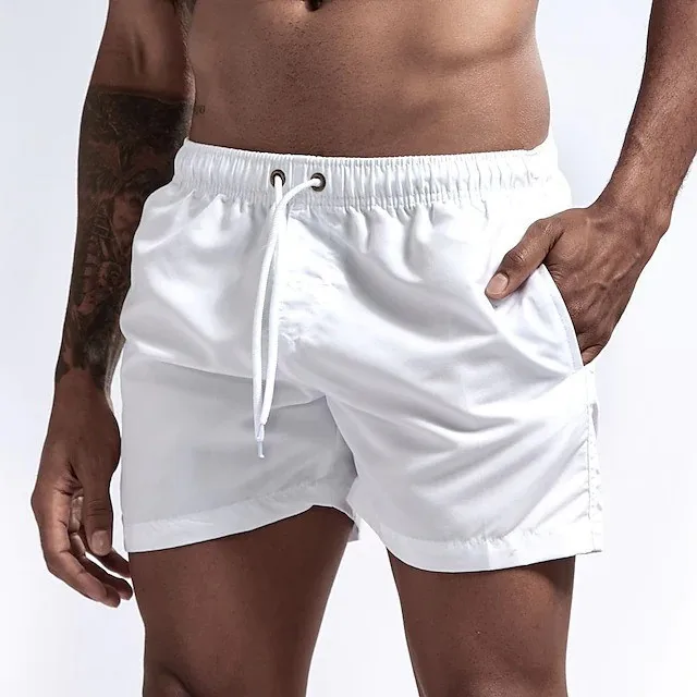 

Men's Quick-drying Swim Shorts men-s-bottoms White