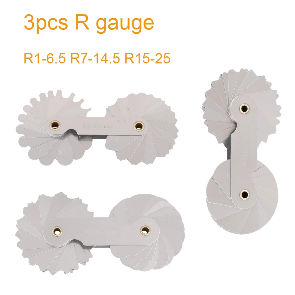 Set Misuratori Di Raggio Katsu - 3 Pezzi Per Controllo Filetti Concavi E Convessi - Foto 10