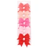 10Pcs/Set New Solid Ribbon Bowknot Hair Clips For Baby Girls Handmade Cute Bows Hairpin Barrettes Headwear Kids Hair Accessories - 8