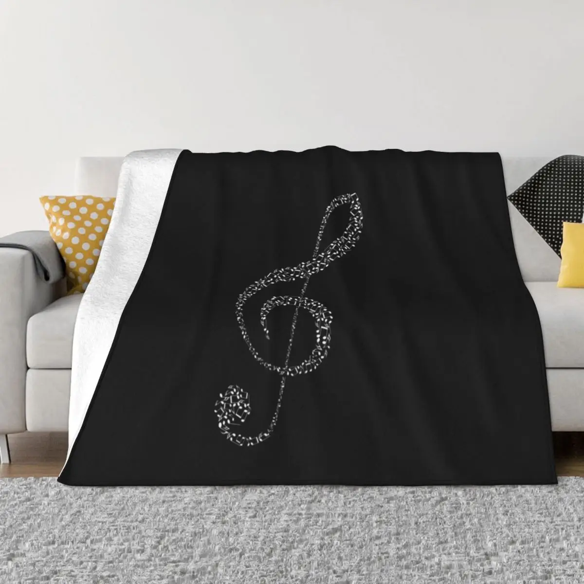 

Music clef notes musician gift musical symbols Throw Blanket Sofas Thermal Blanket Stuffed Blankets For Sofa Thin