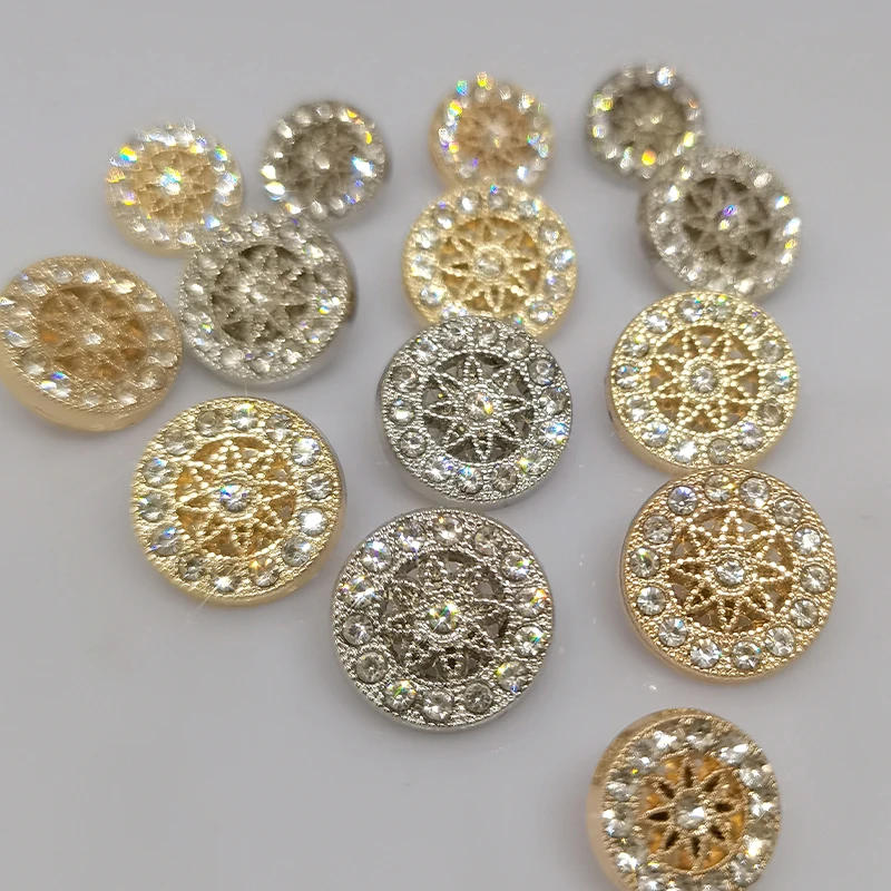 12/15/20MM Hot Sell Fashion Rhinestone Buttons Of Clothing High Quality ...