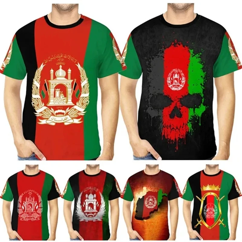

Fashion Afghanistan Flag 3D Printed T-shirt For Men Women Y2k Clothing O Neck Short Sleeve Tops Graphic Tee Streetwear Tshirts