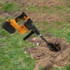 Cordless Rotary Hammer Drill brushless Gas Powered Post Hole Digger for Drilling 1
