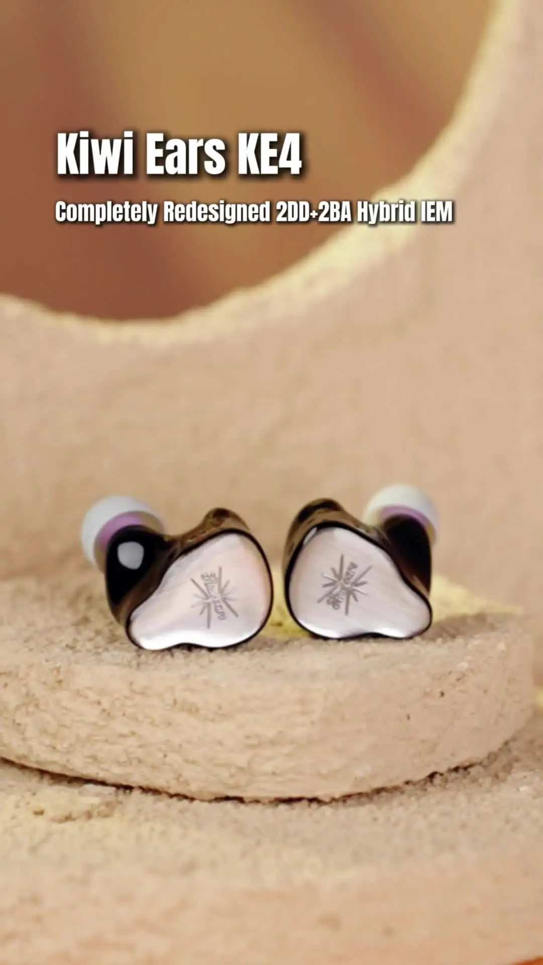 Pre-order Kiwi Ears KE4 Completely Redesigned 2DD+2BA Hybrid IEM