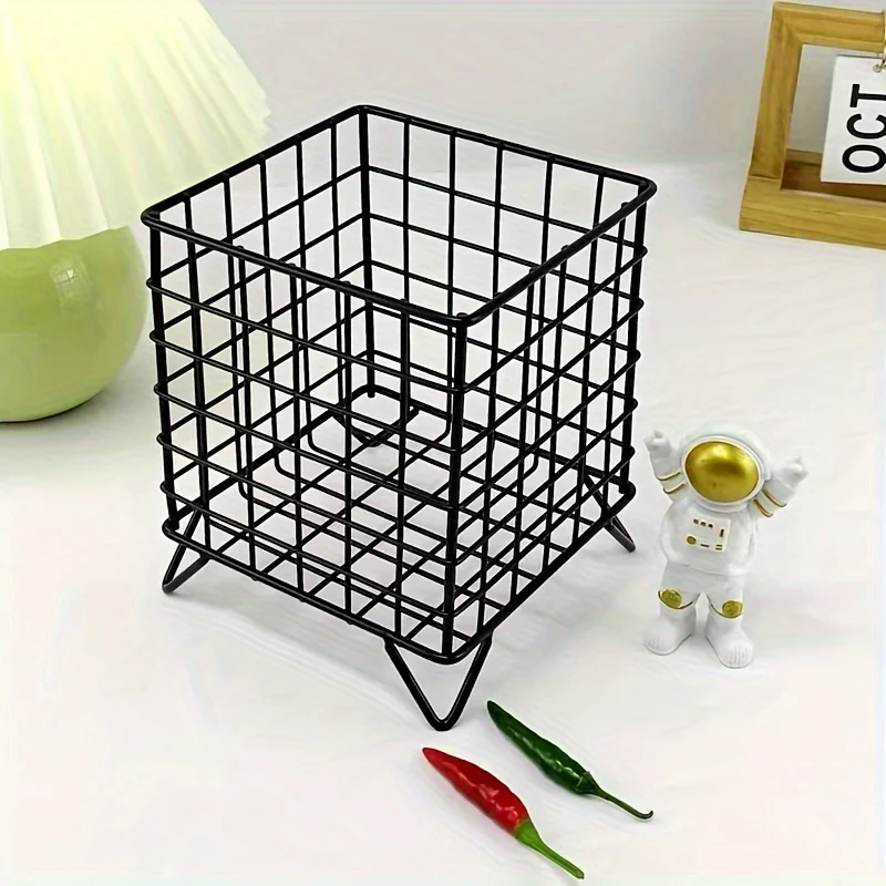 1pc Office Desk Storage Basket - Multi-functional Storage Basket, Shelf thumbnail 1