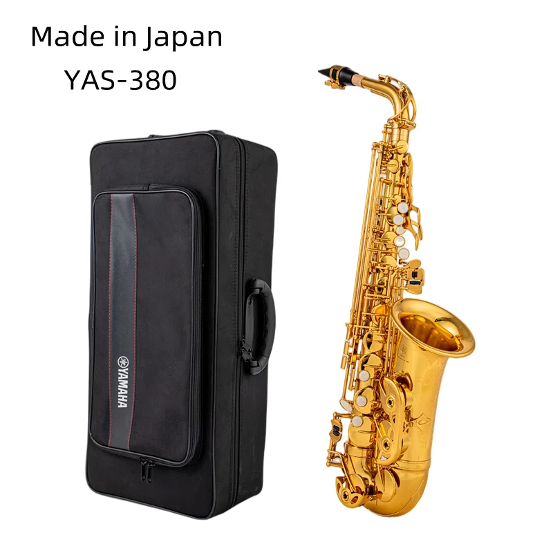 

Made in Japan 380 Professional Alto Drop E Saxophone Gold Alto Saxophone with Band Mouth Piece Reed Aglet More Package mail