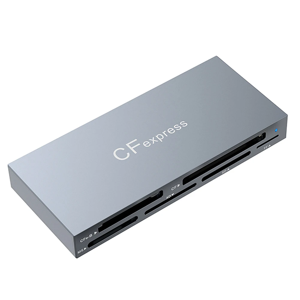 케이블 포함 멀티 CF 익스프레스 리더, USB 3.2 Gen2, 10Gbps 카드 허브 어댑터, 아이폰 15 프로용, 6 in 1 CFexpress 타입 B, CF, XD, MS, SD, TF