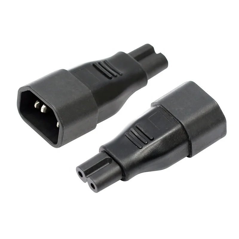 

IEC320 C14 to C7 C8 Connector PDU UPS Industry Plug Adapter Electric Converter Plug For Laptop Computer