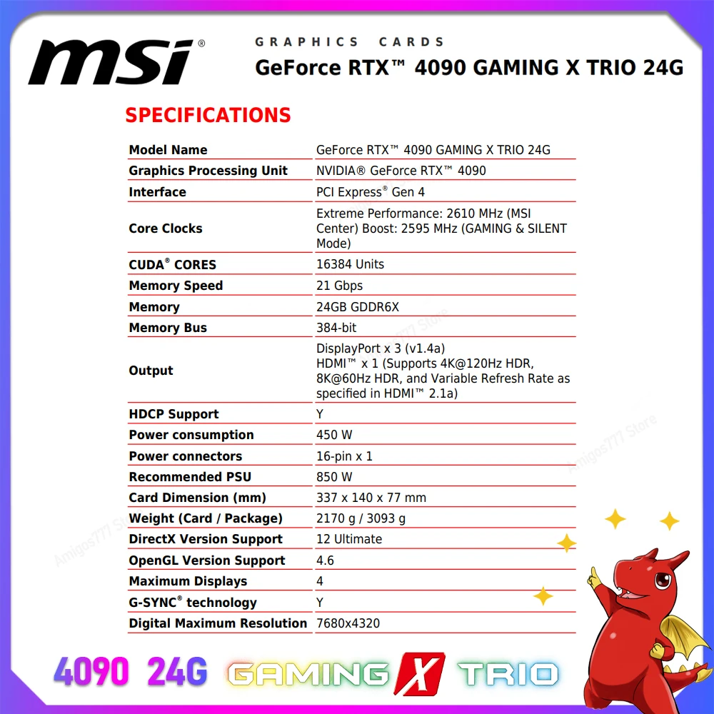 Рисунок 3 - Видеокарта MSI GeForce RTX 4090