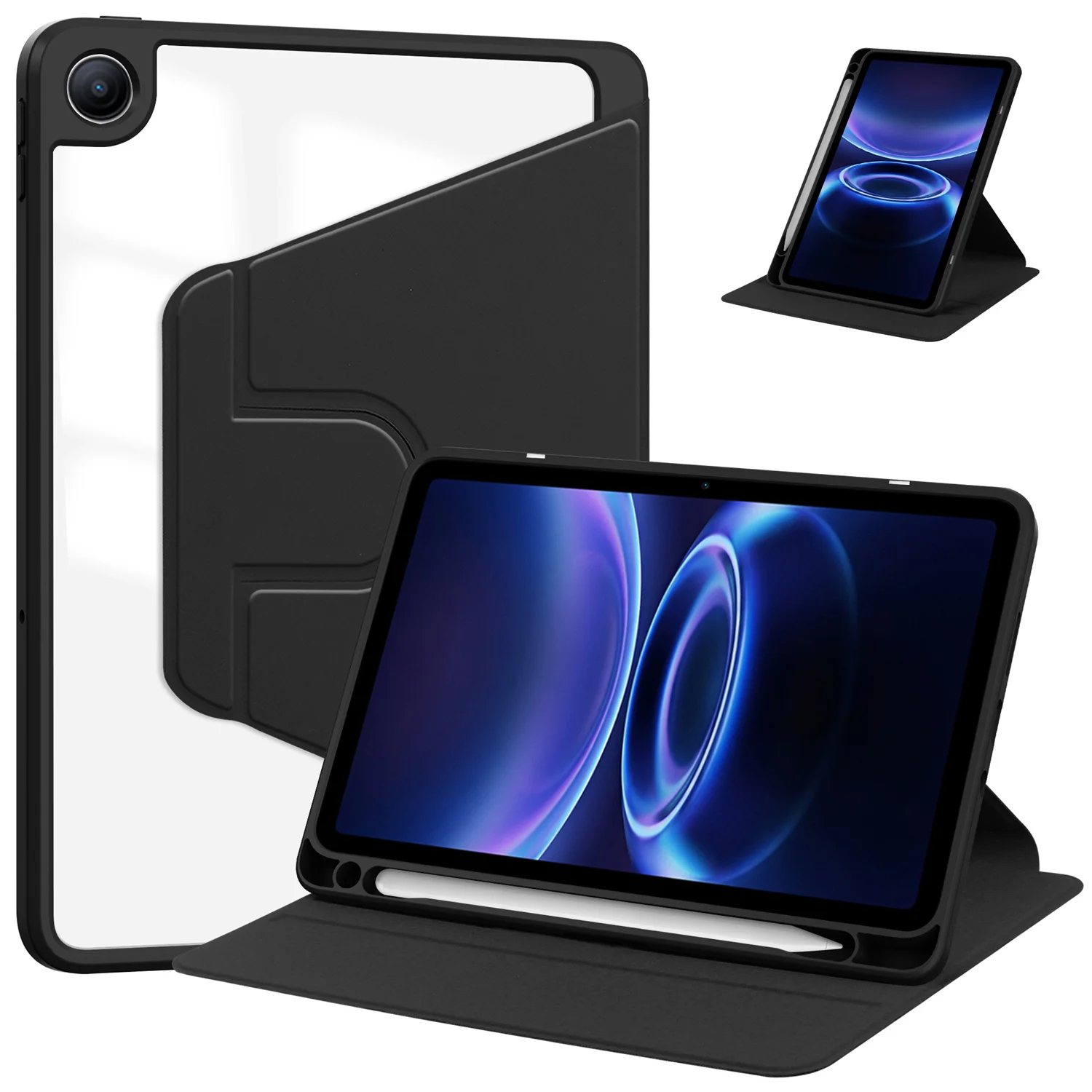 Versatile Rotating Tablet Case with Auto Sleep & Pen Holder - 9.7 Inch
