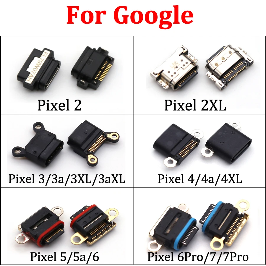 1-2Pcs USB Dock Connector Charging Jack Charger Port Type C Socket