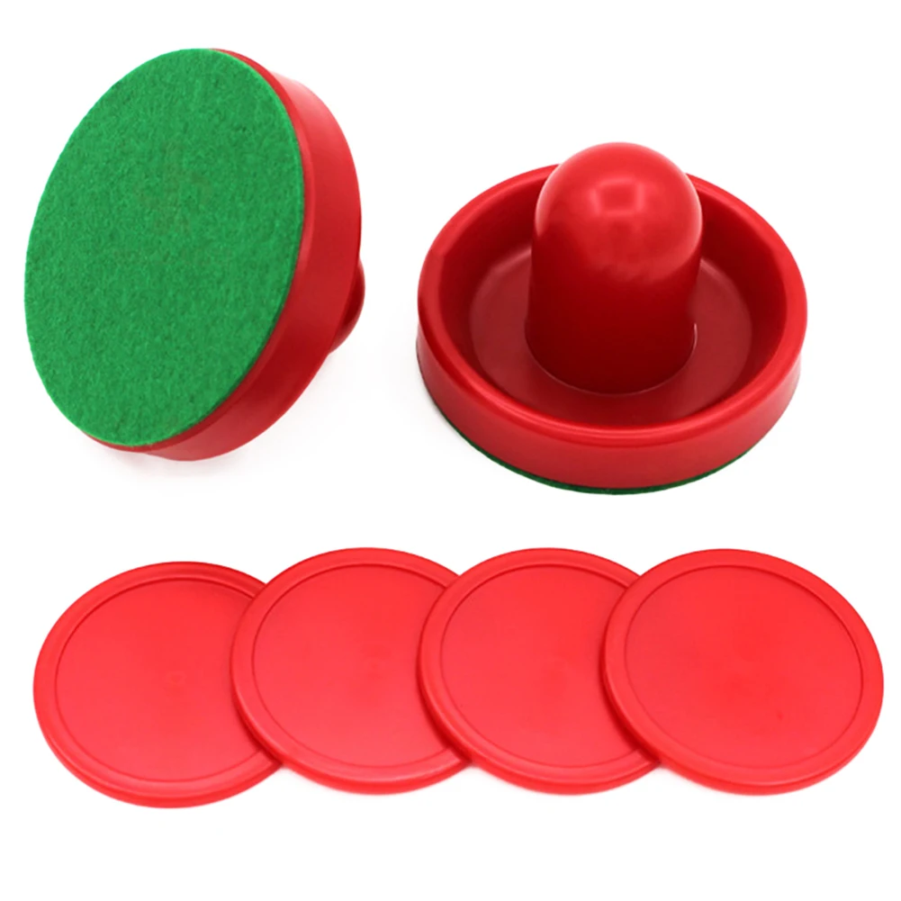 

Get Back in the Game with this Air Hockey Pushers and Pucks Set Made of Plastic Ensures Consistent and Smooth Gameplay