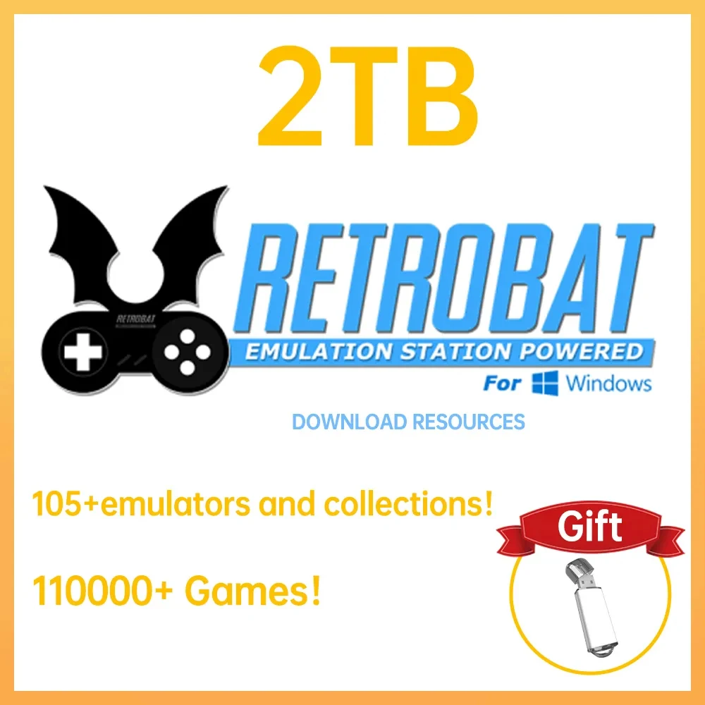 

Retrobat System 100000+ Game Download Resources For PS1/PS2/PSP/DC/SS/N64 With 80+ Emulators For Retro Game Consoles For WIN PC