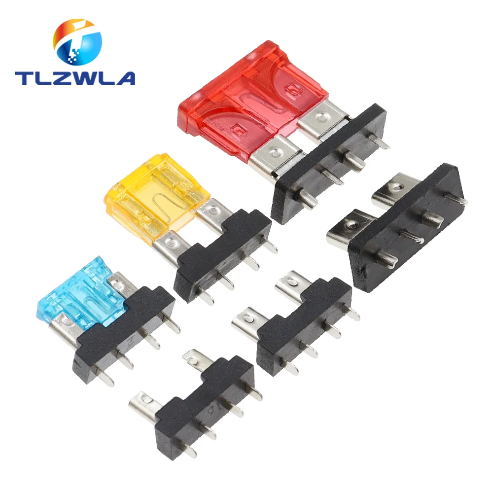 Car Fuse Holder 10PCS PCB Board Standard Mini Micro Small Blade
