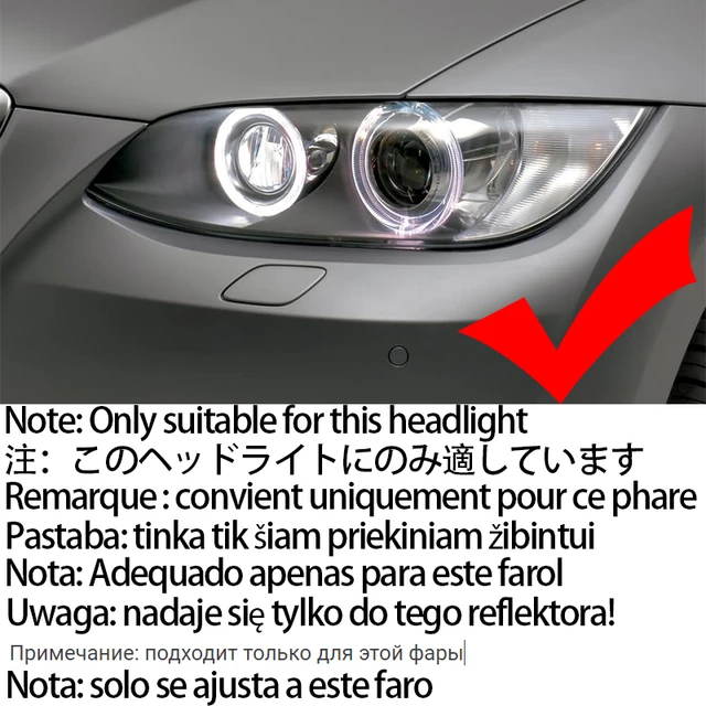 Angel Eyes Tuning For BMW E90 E92 Coupe E91 F31 F30 F10 F13 E93 335i 325i  328i 330i Xenon Headlight Accessories Car Lights DIY