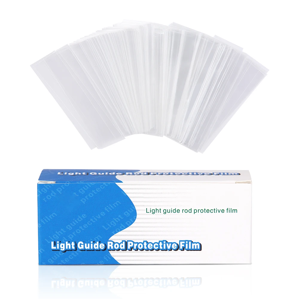 200PCS AZDENT Dental Licht Härtende Kopf Abdeckungen Einweg Guide Sleeve Schutz Film Kunststoff 18*67mm Verbrauchs – Detail 1