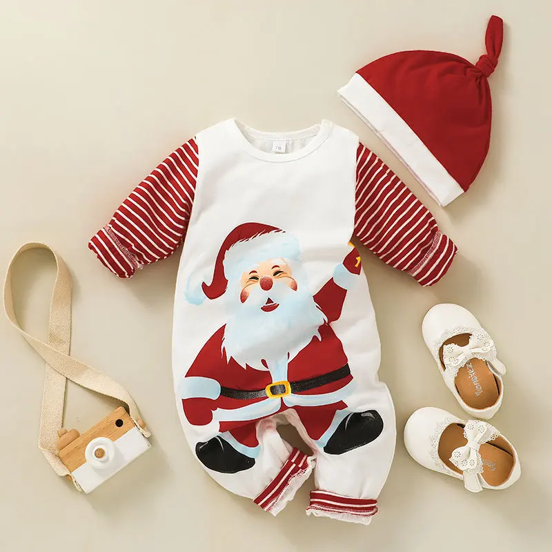 0. 18M Baby Chirstmas Jumpsuit Newborn Girl Outfit Christmas Outfits