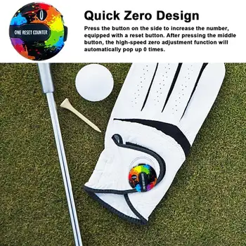 Golf Hat Clip Scorer Golf Mini Stroke Counter With Hat Clip Outdoor Sports Equipment For Gloves Clothing Belt Backpacks 4