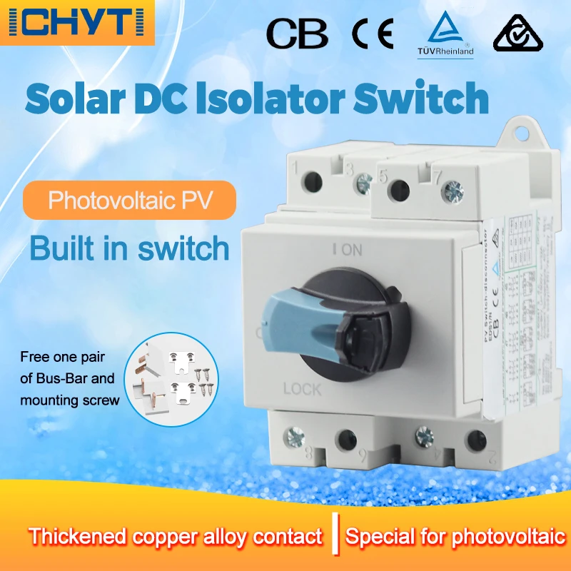 Nouveaux Produits 4p 32a 300v 600v 800v 1000v 1200v Solaire Pv Dc Isolateur  Interrupteur Sectionneur Avec Tuv Saa Rcm - AliExpress